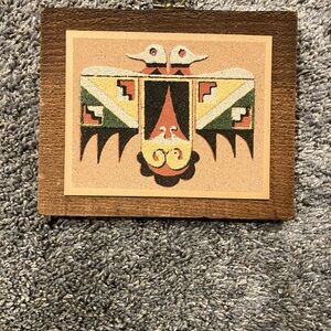 Vintage Sand art-Thunderbird. See pictures for measurements